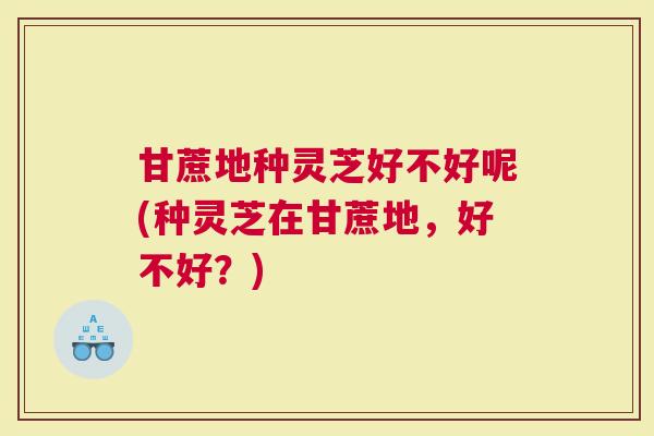 甘蔗地种灵芝好不好呢(种灵芝在甘蔗地，好不好？)