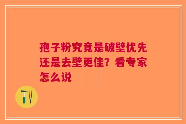 孢子粉究竟是破壁优先还是去壁更佳？看专家怎么说